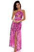 Luli Fama Wild Thing Halter Cut Out Dress